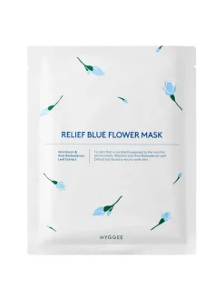 Relief Blue Flower Mask